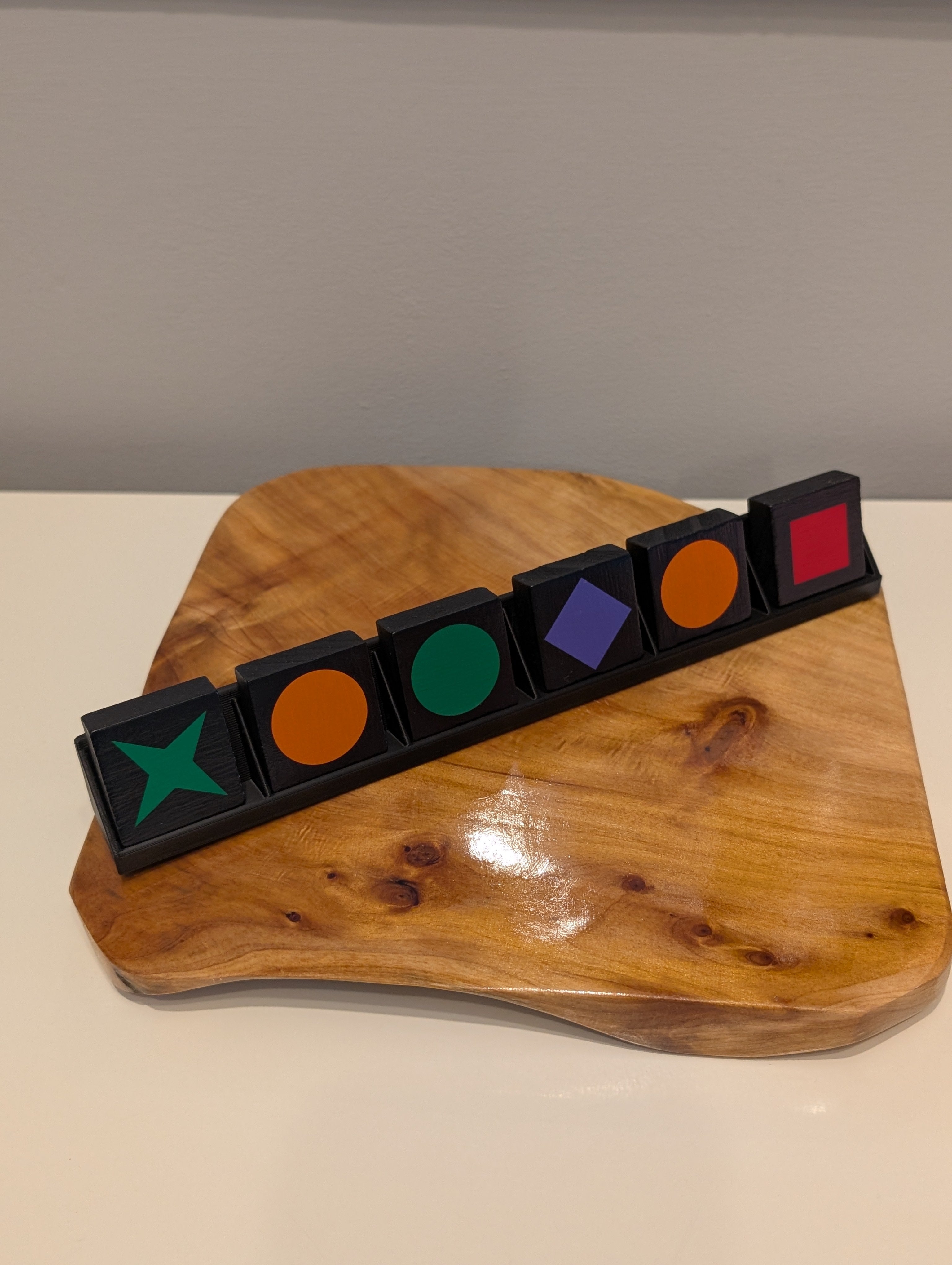 Personalised Qwirkle tile hiolder